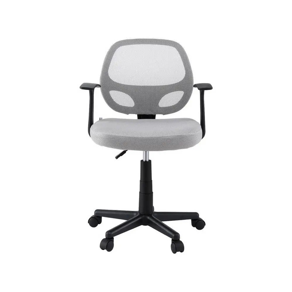 Artiss Mesh Office Chair Computer Gaming Desk Chairs Work Study Mid Back Grey - Furniture > Office > Office & Desk