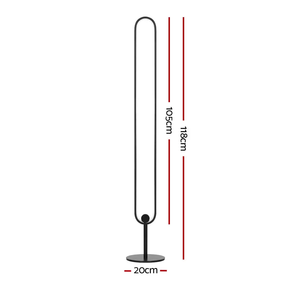 Artiss RGB LED Floor Lamp Remote Control Corner Light Stand Gaming Room 118CM - Home & Garden > Lighting > Floor Lamps