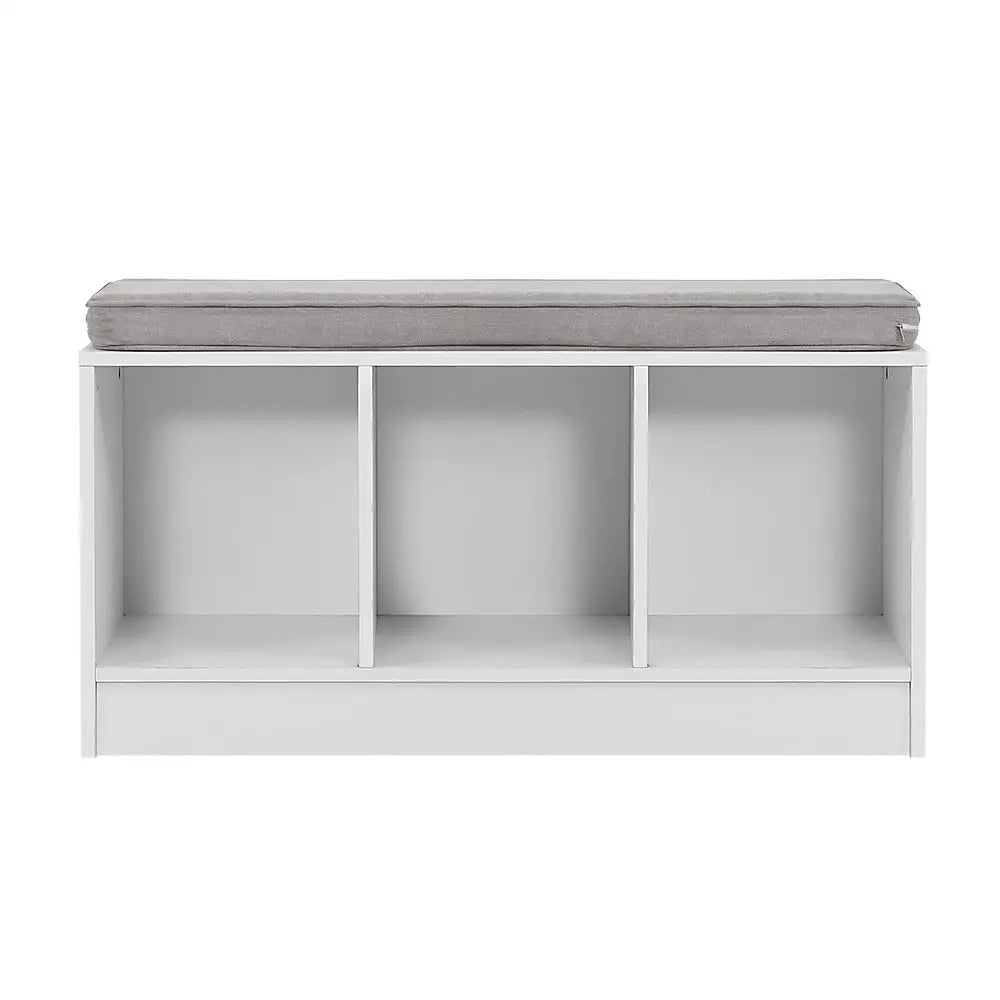 Artiss Shoe Cabinet Bench Shoes Organiser Storage Rack Shelf White Box Seat - Furniture > Living Room
