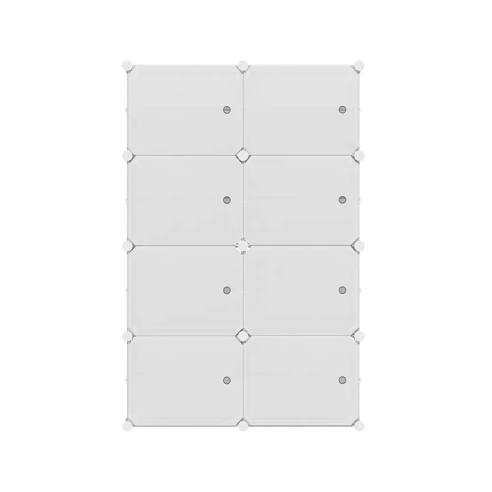 Artiss Shoe Cabinet DIY Storage Cube Shoe Box White Portable Organiser Stand - Home & Garden > Storage
