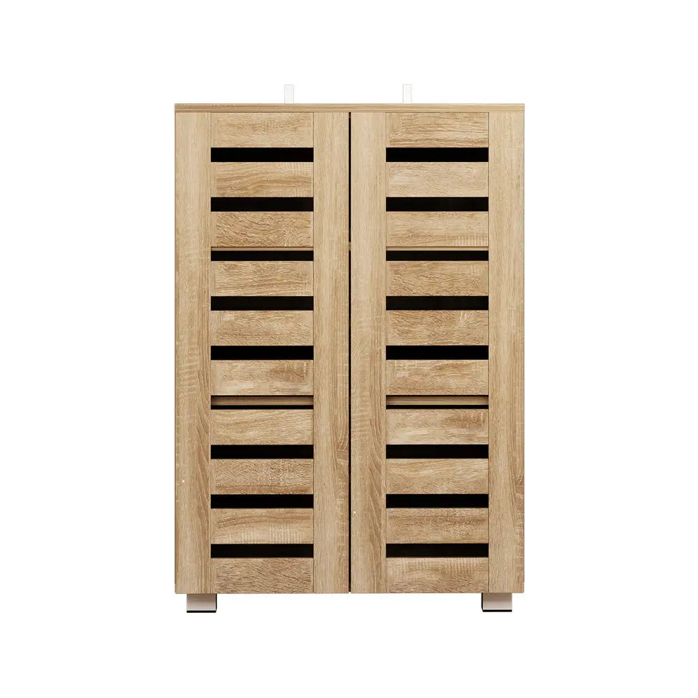 Artiss Shoe Rack Cabinet 20 Pairs 5-tier Wood Alster - Furniture > Living Room > Shoe Storage