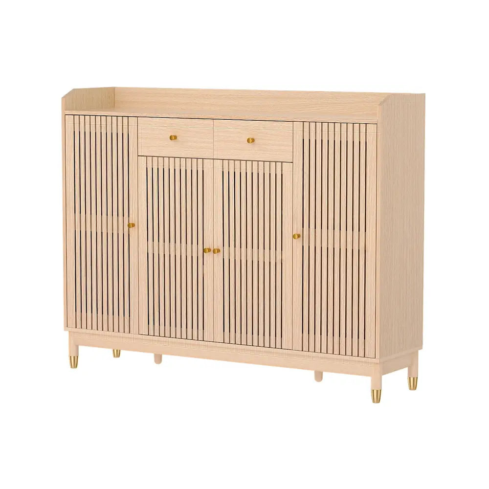 Artiss Shoe Rack Cabinet with Shelves 26 Pairs Pine - Furniture > Living Room > Shoe Storage