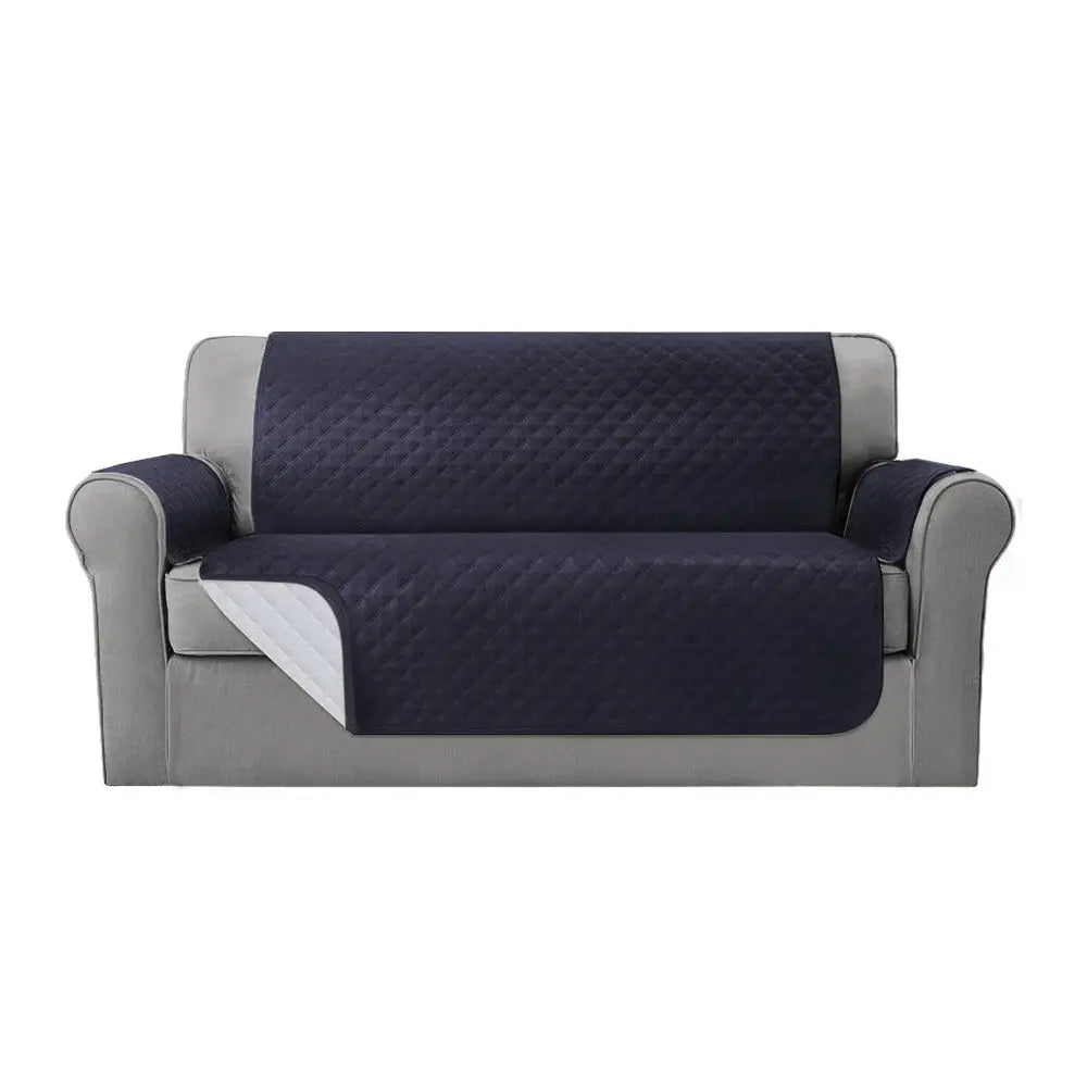 Artiss Sofa Cover Couch Covers 3 Seater 100% Water Resistant Dark Grey - Furniture > Sofas