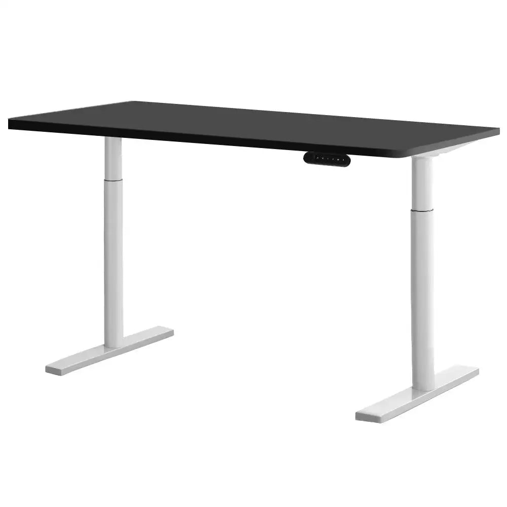 Artiss Standing Desk Motorised Electric Dual Motor 120CM Black - Furniture > Office