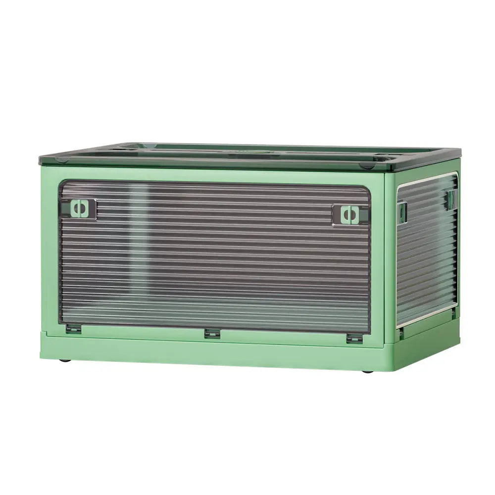 Artiss Storage Foldable Stackable Large 5 Sides Open Transparent 82L - Home & Garden > Storage