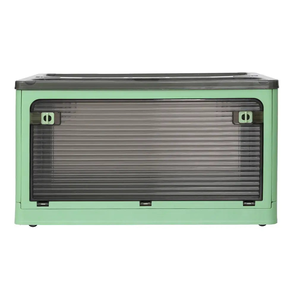 Artiss Storage Foldable Stackable Large 5 Sides Open Transparent 82L - Home & Garden > Storage