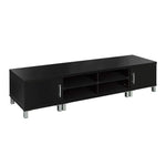 Artiss TV Cabinet Entertainment Unit 190cm Black Danson - Furniture > Living Room > TV Units