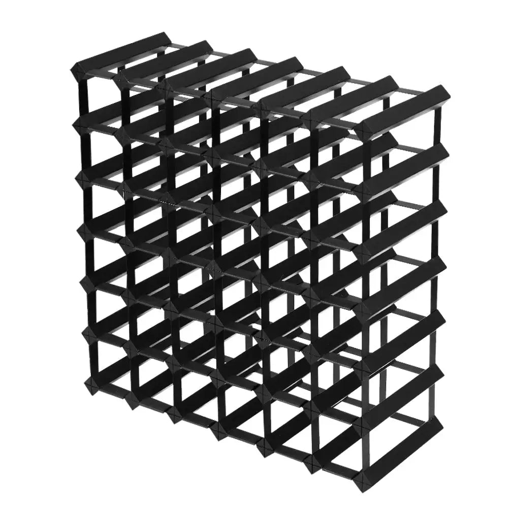 Artiss Wine Rack 42 Bottle Black - Home & Garden > Storage
