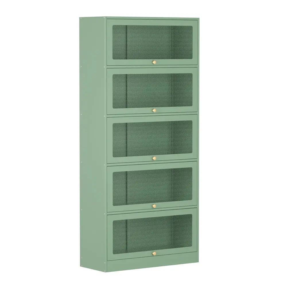 ArtissIn Buffet Sideboard Cupboard Cabinet Storage Mesh Doors Metal Green ELIA - Furniture > Dining > Buffets &