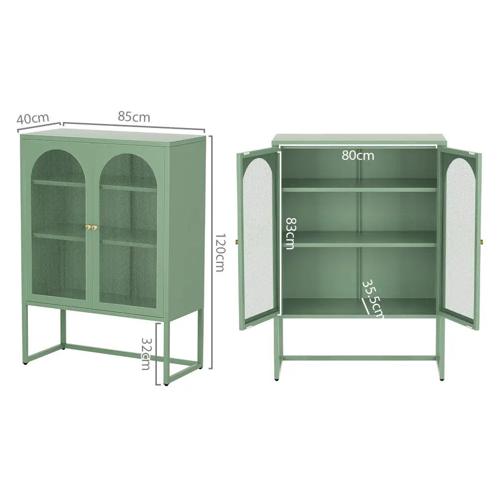ArtissIn Buffet Sideboard Metal Cabinet - ELMA Green - Furniture > Dining > Buffets & Sideboards