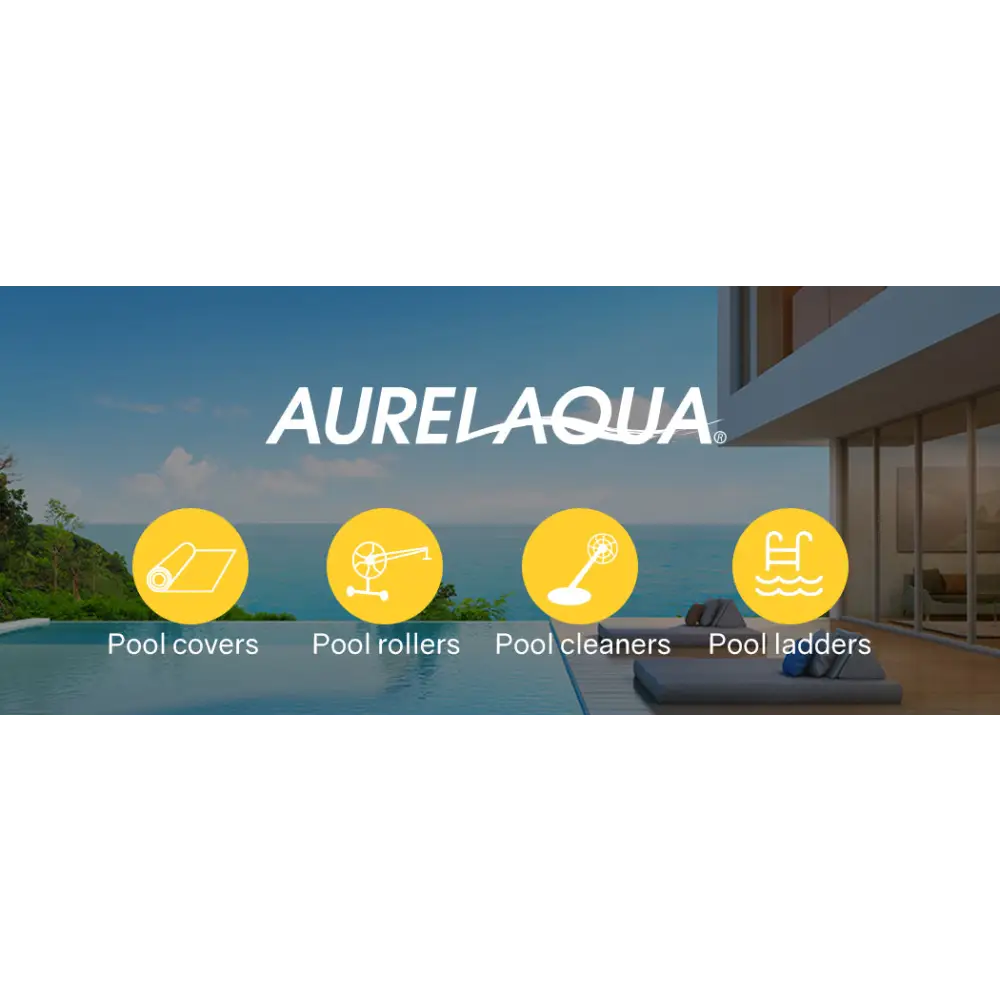 AURELAQUA Pool Cover 400 Micron 7x4m Solar Blanket Swimming Thermal Blue Silver - Home & Garden > Pool & Accessories