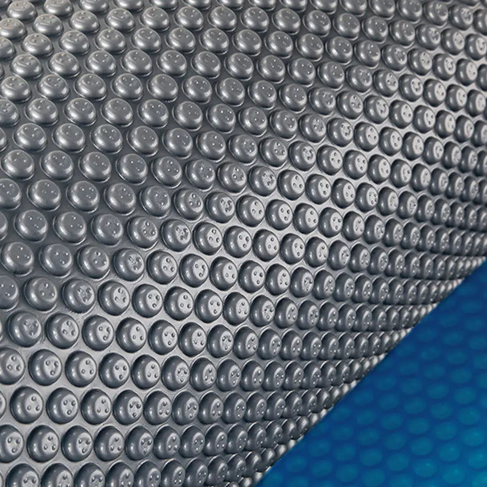 AURELAQUA Pool Cover 500 Micron 10x4m Solar Blanket Swimming Thermal Blue Silver - Home & Garden > Pool & Accessories >