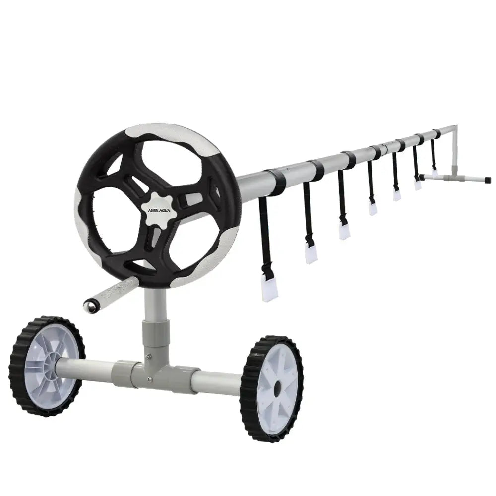 Aurelaqua Pool Cover Roller Adjustable 4.5m Solar Blanket Reel Swimming - Home & Garden > Pool & Accessories