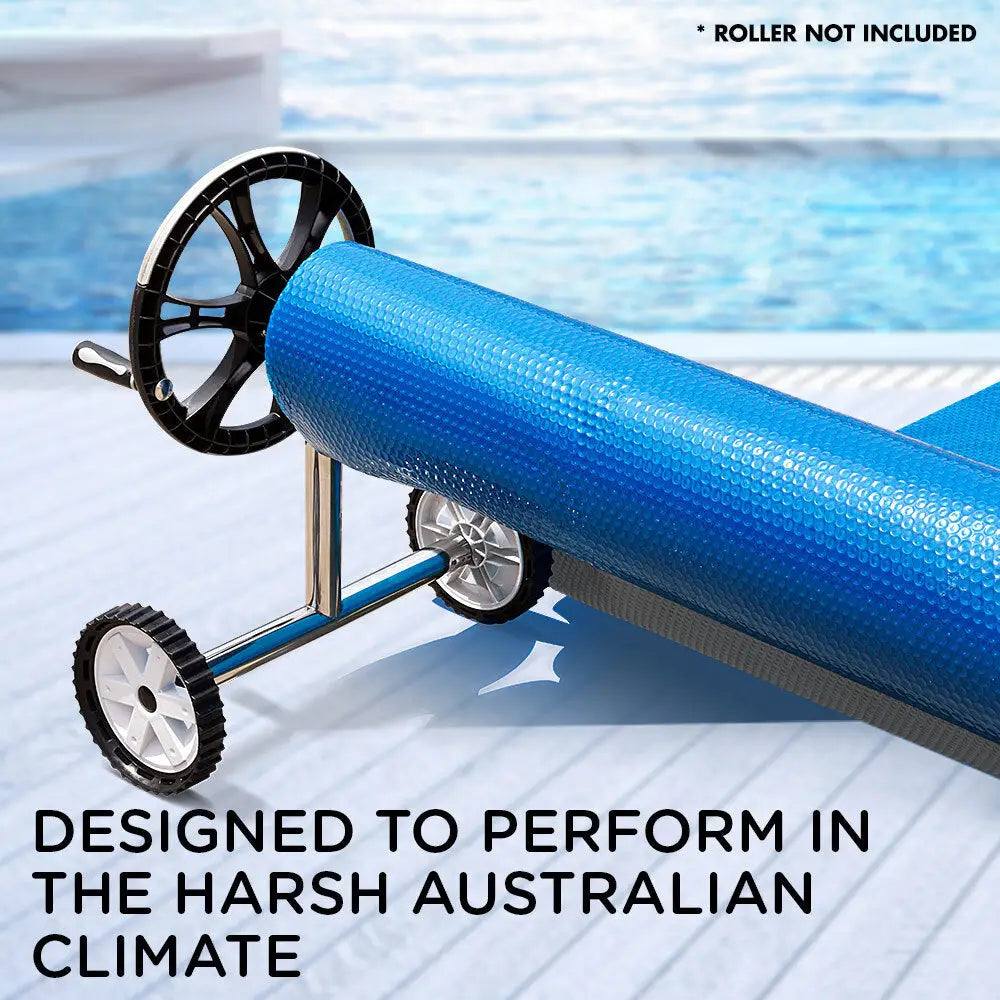AURELAQUA Solar Swimming Pool Cover 400 Micron Heater Bubble Blanket 6x3.2m - Home & Garden > Pool & Accessories