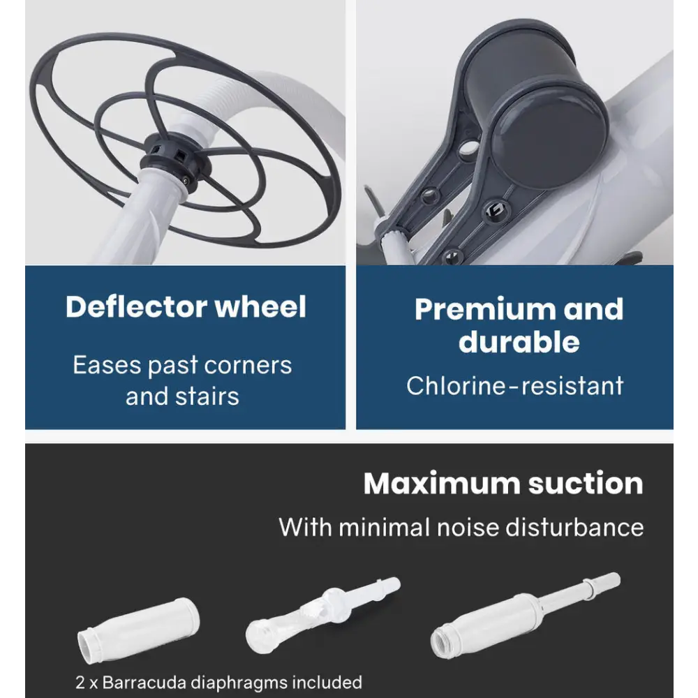 Aurelaqua Swimming Pool Cleaner Floor Climb Wall Automatic Vacuum Hose 10M - Home & Garden > Pool & Accessories