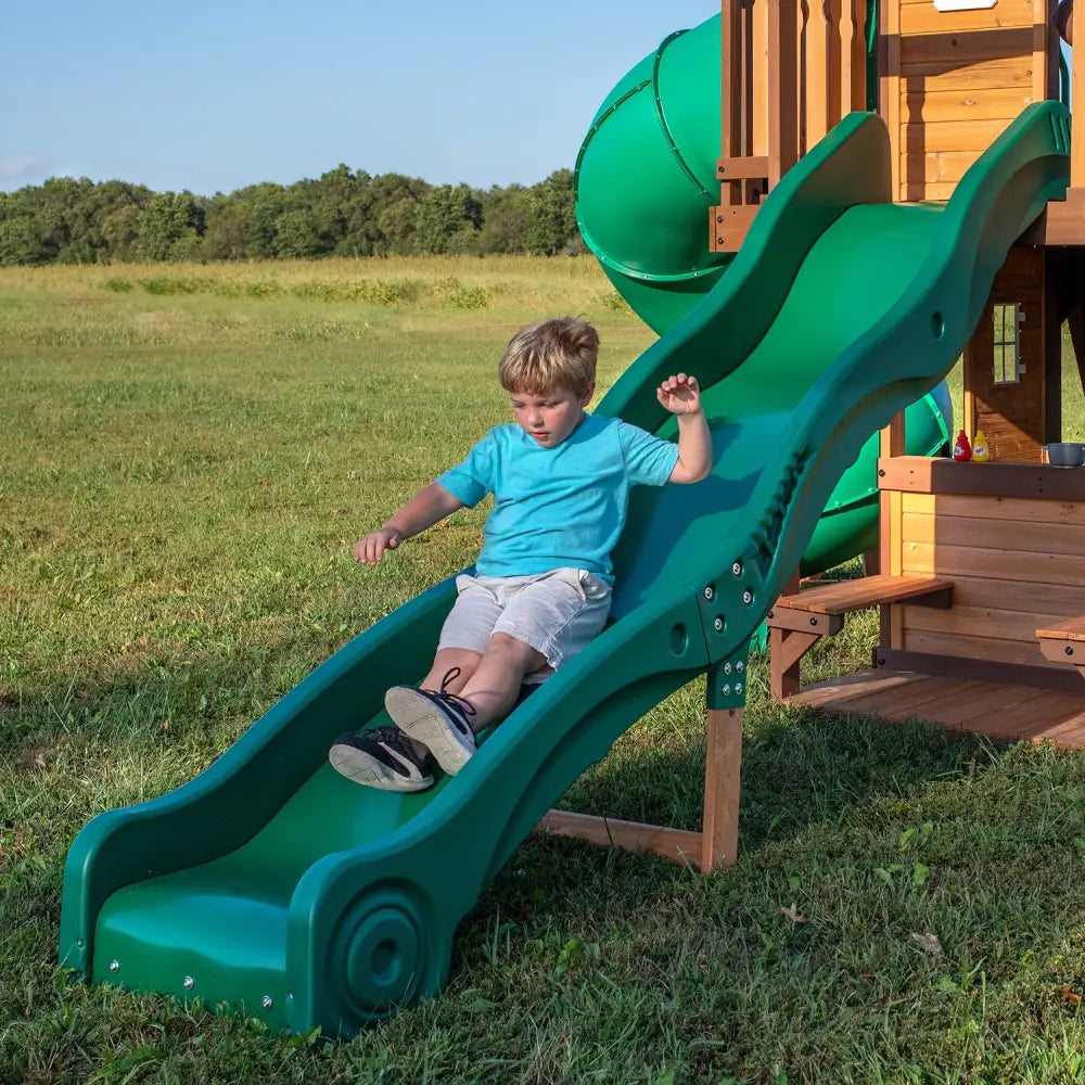 Backyard Discovery Cedar Cove Play Centre - Baby & Kids > Baby & Kid’s Toys > Outdoor Play Equipment