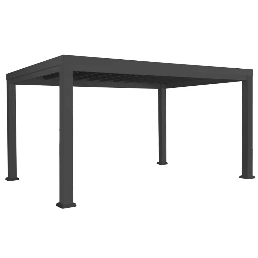 Backyard Discovery Trenton 10x14 Black Pergola with PowerPort - Home & Garden > Shading