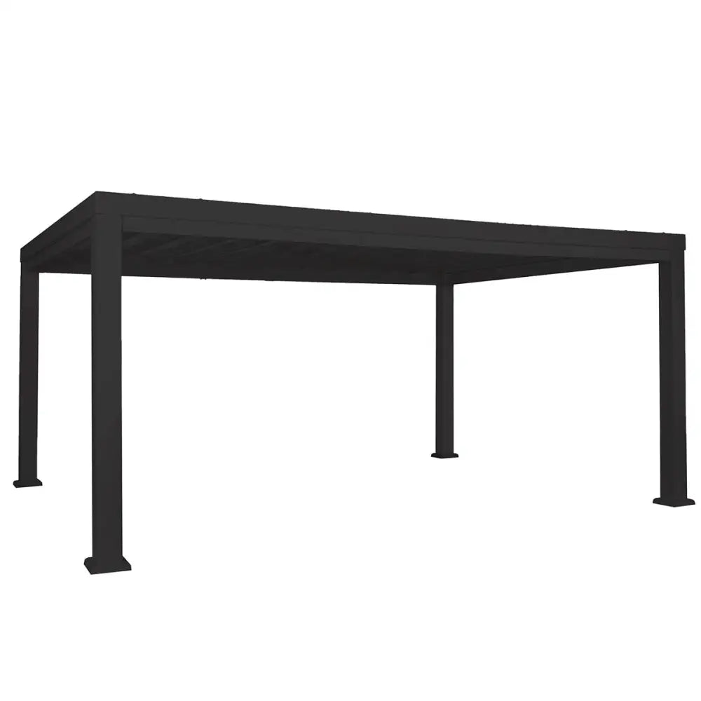 Backyard Discovery Trenton 12x16 Black Pergola with PowerPort - Home & Garden > Shading