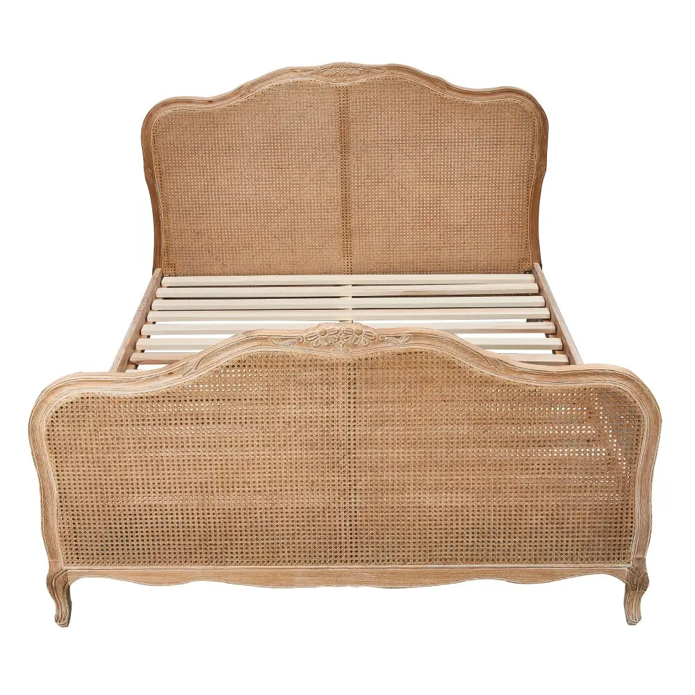 Bali 5pc Queen Bed Suite Bedside Dresser Bedroom Rattan Furniture Package Oak - Furniture > Dining > Dining Set