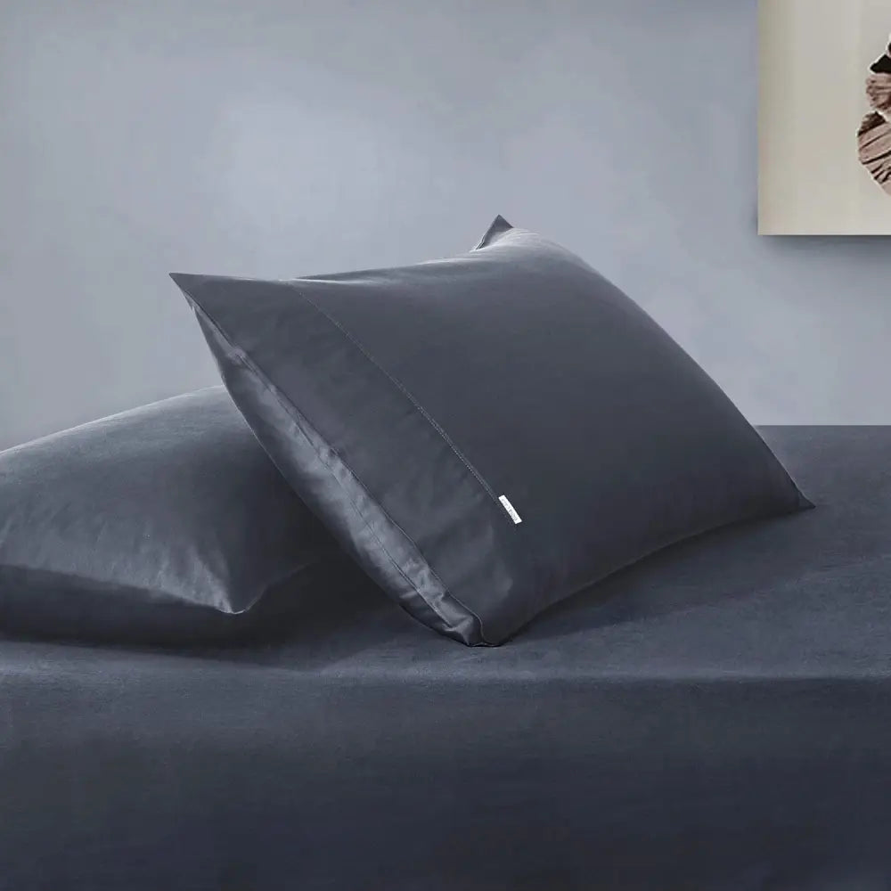 Bamboo Cotton Blend All Season Bedding Set - Charcoal - Queen Size - Home & Garden > Bedding > Bed Sheets