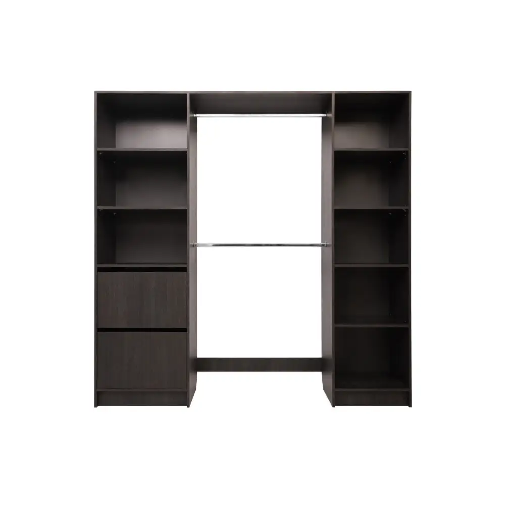 BASEL 2M WALK IN WARDROBE KIT - CLASSIC - NORDIC ASH - Home & Garden > Storage > Clothing & Wardrobe Storage