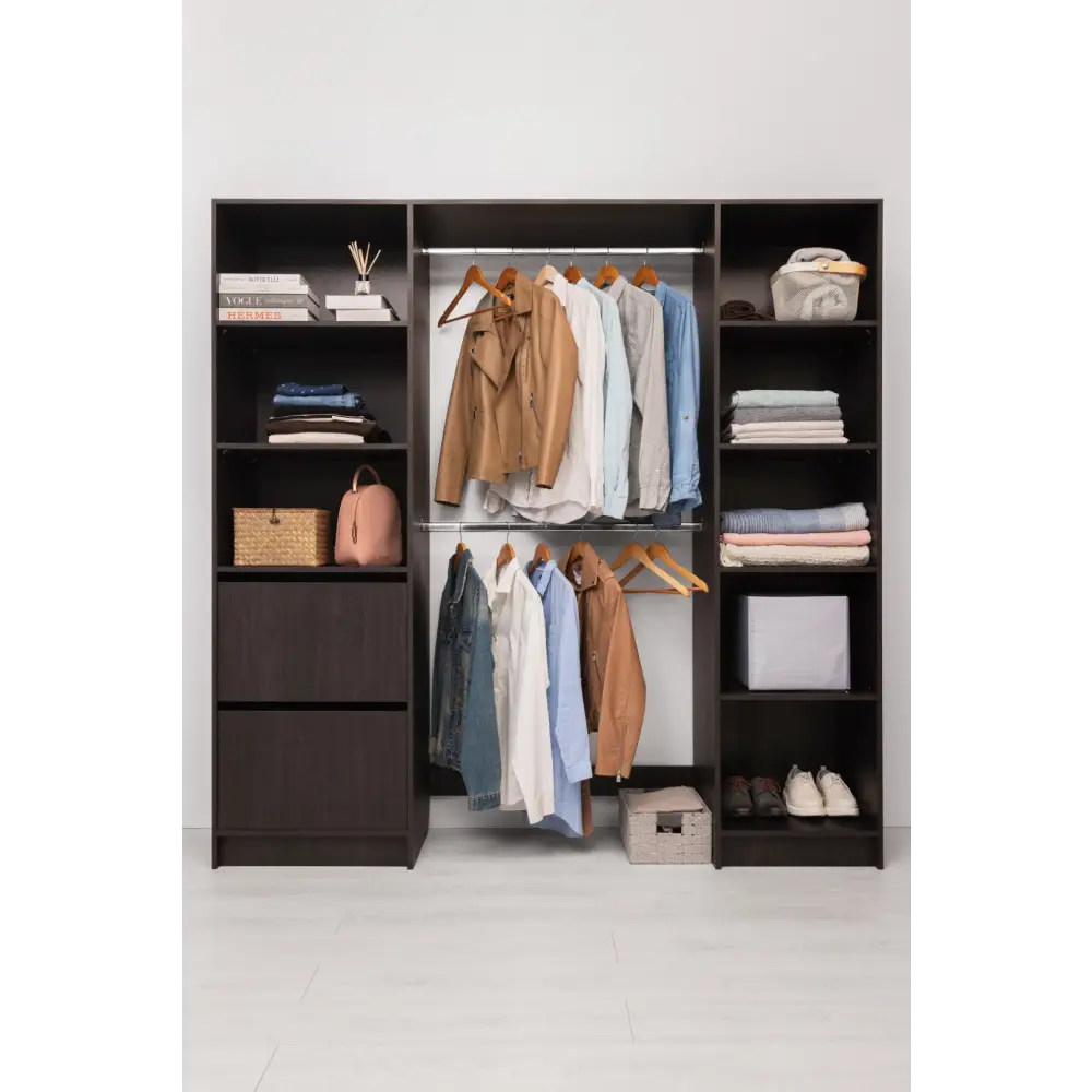 BASEL 2M WALK IN WARDROBE KIT - CLASSIC - NORDIC ASH - Home & Garden > Storage > Clothing & Wardrobe Storage