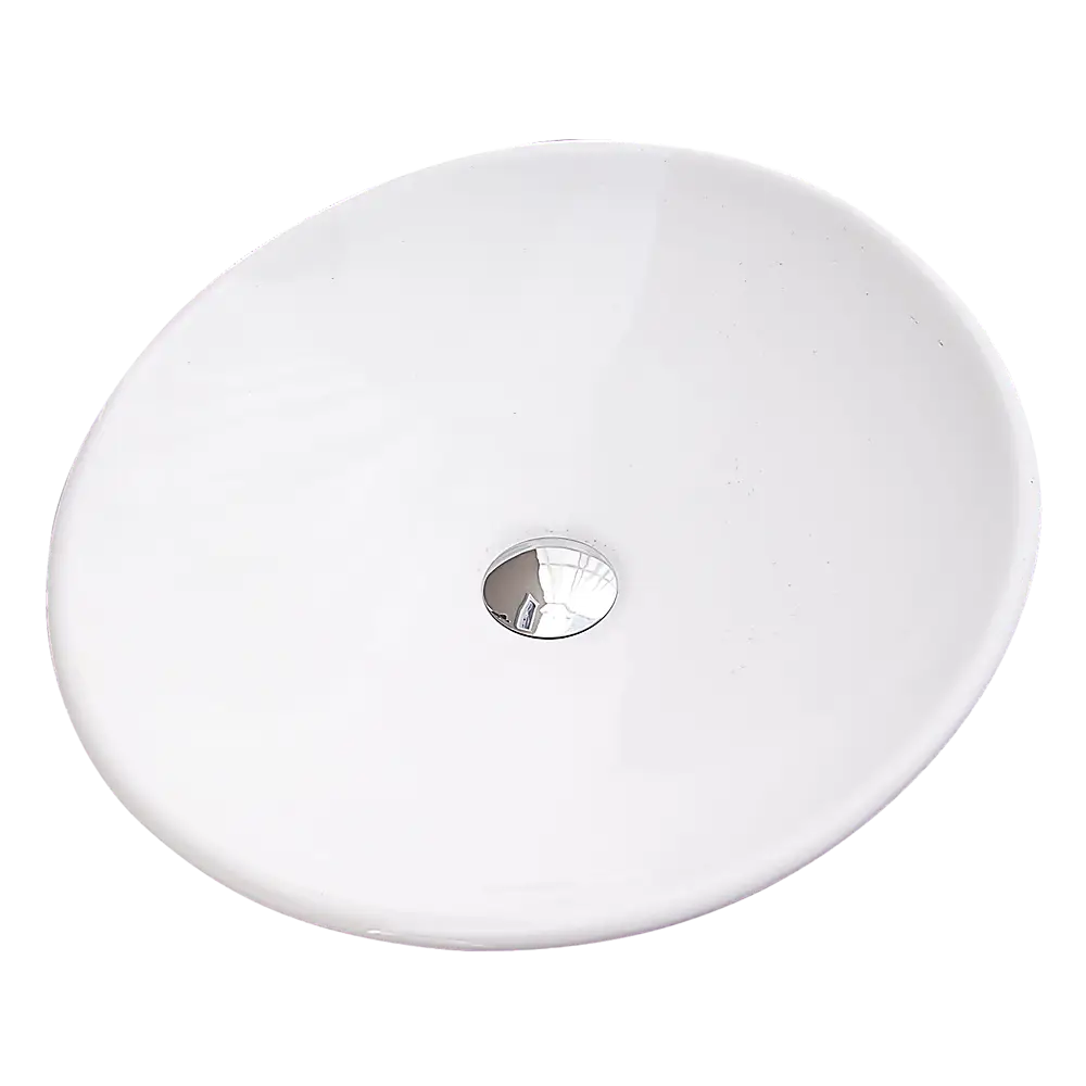 Bathroom Ceramic Oval Above Countertop Basin for Vanity - Furniture > Bathroom > Sinks
