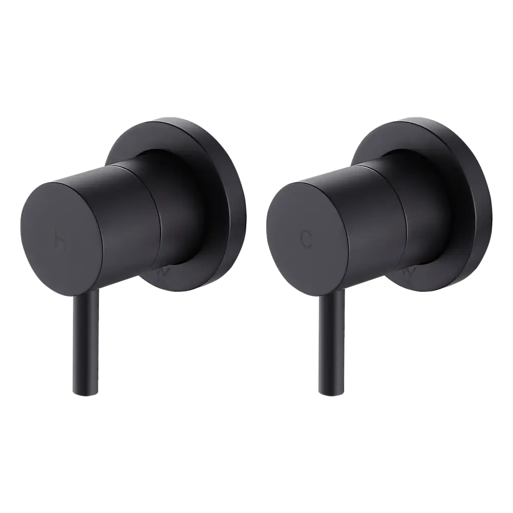 Bathroom Shower Bath Hot and Cold Mixer WATERMARK Certified in Black - Furniture > Bathroom > Tap & Sink Accessories