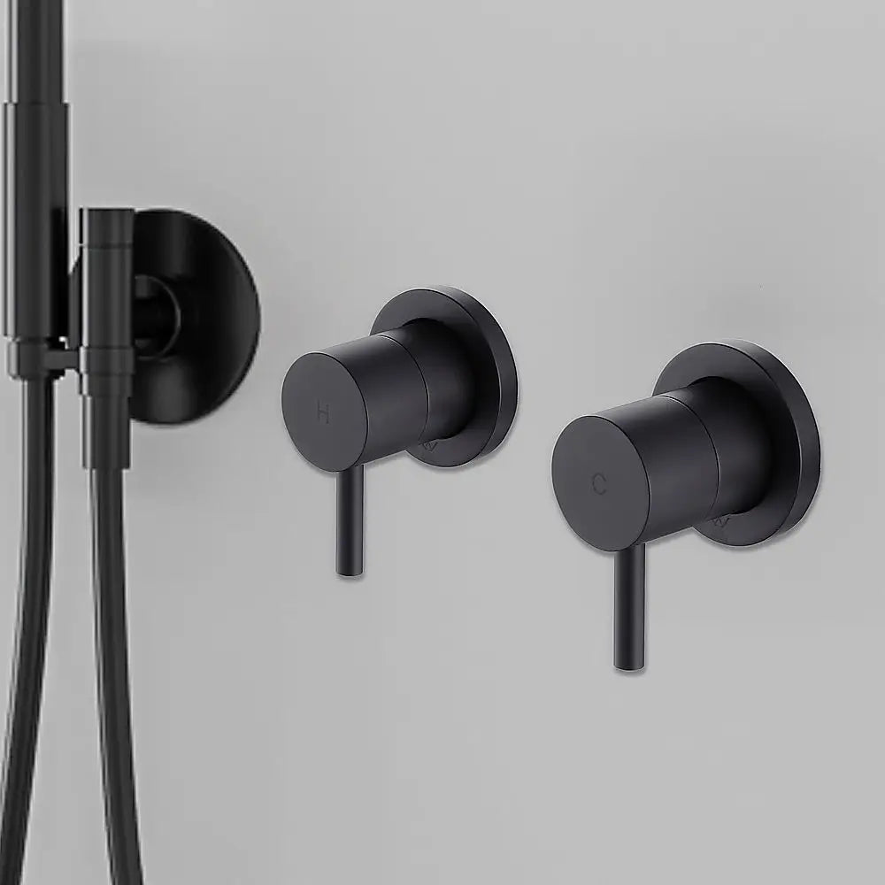 Bathroom Shower Bath Hot and Cold Mixer WATERMARK Certified in Black - Furniture > Bathroom > Tap & Sink Accessories