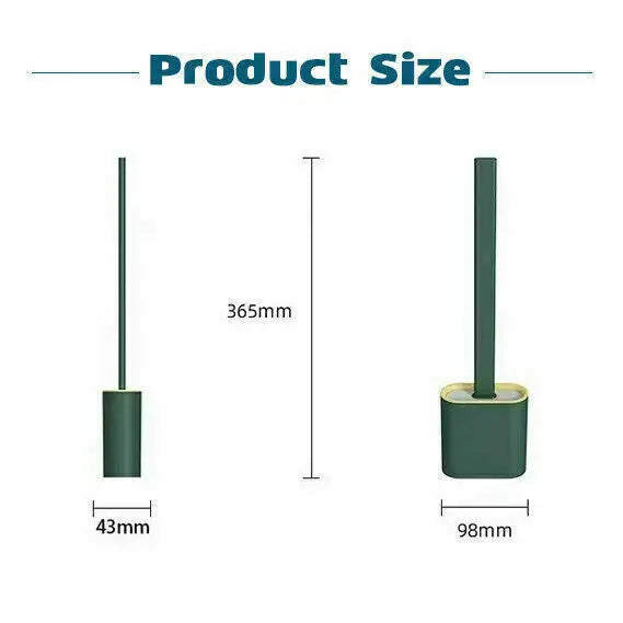 Bathroom Silicone Bristle Toilet Brush Creative Cleaning Flex Revolutionary - Home & Garden > Bathroom Accessories >