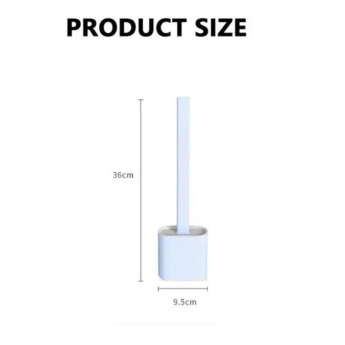 Bathroom Silicone Bristle Toilet Brush Creative Cleaning Flex Revolutionary - Home & Garden > Bathroom Accessories >