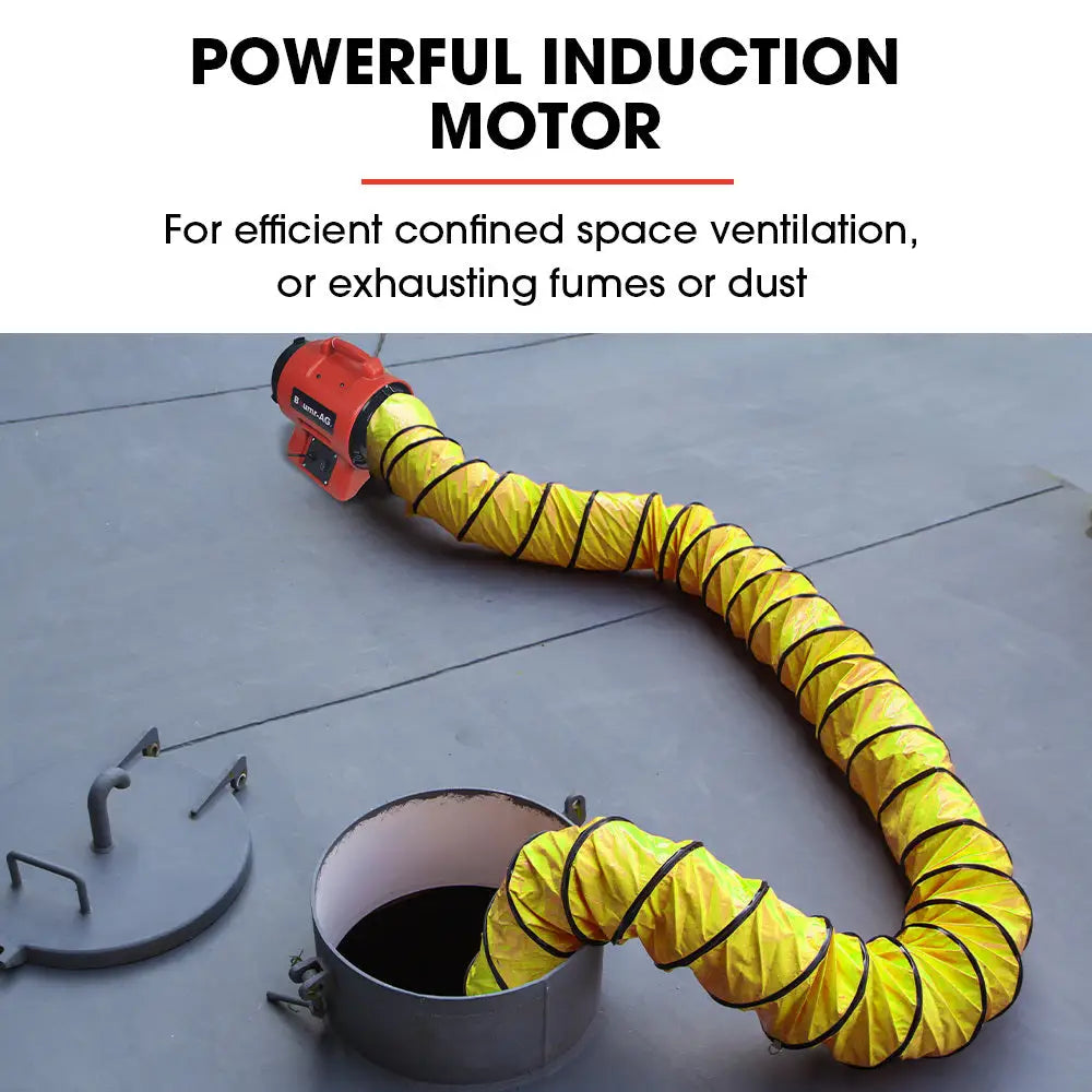 Baumr-AG 200mm (8 inch) Portable Air Blower Mover Axial Ventilation Extraction Fan - Appliances > Appliances Others