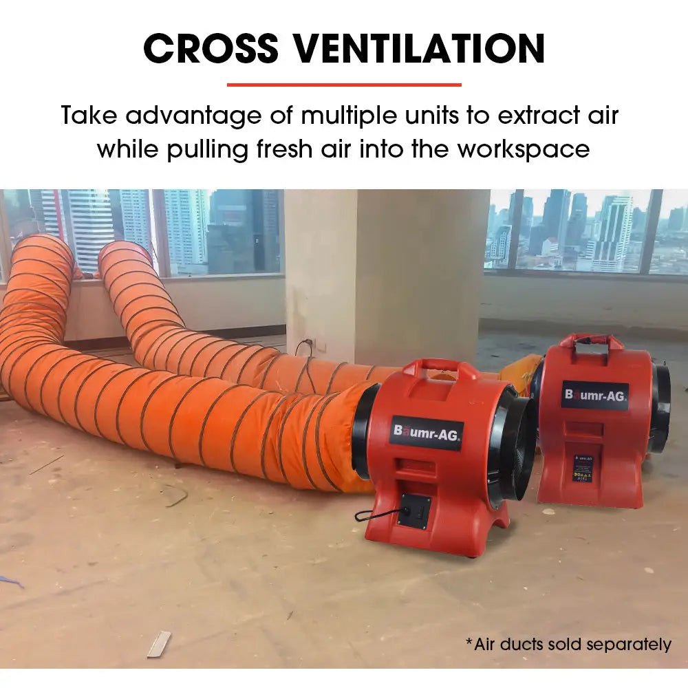 Baumr-AG 300mm (12 inch) Portable Air Blower Mover Axial Ventilation Extraction Fan - Appliances > Appliances Others