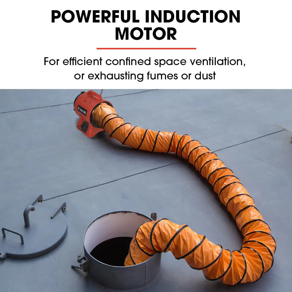 Baumr-AG 300mm (12 inch) Portable Axial Air Mover Blower Fan with 10m Ventilation Duct - Appliances > Appliances Others