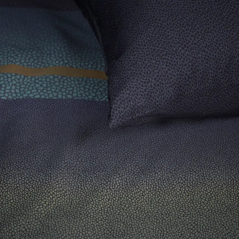Bedding House Lenny Blue Cotton Quilt Cover Set Queen - Home & Garden > Bedding > Duvet Covers