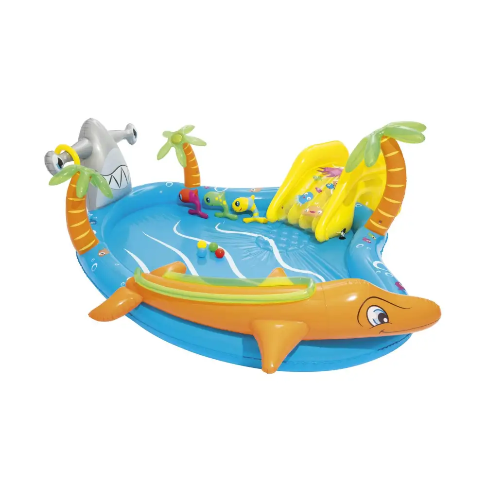 Bestway 273L Inflatable Sea Life Water Fun Park Pool with Slide - 2.8m x 87cm - Home & Garden > Pool & Accessories