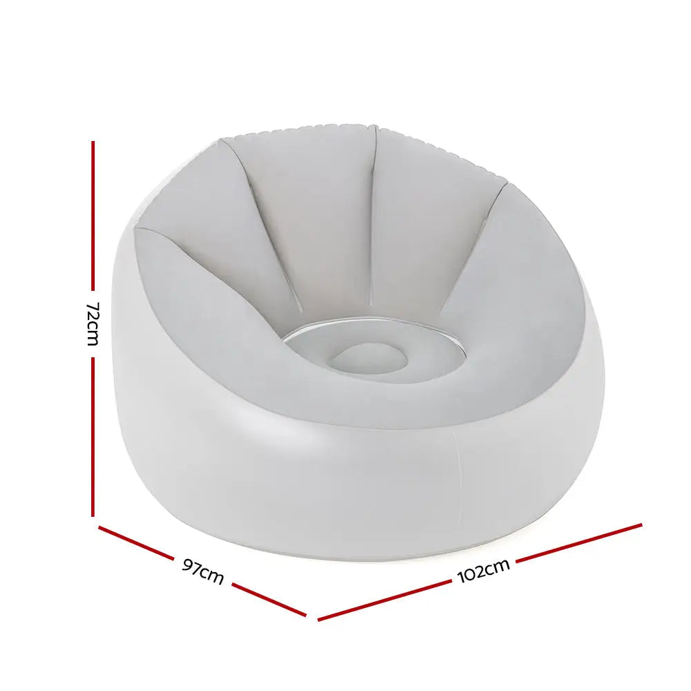 Bestway Inflatable Air Chair Sofa Lounge Seat LED Light - Home & Garden > Pool & Accessories