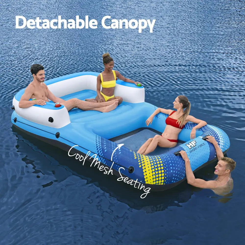 Bestway Inflatable Floating Island Float Lounger Sunshade Pool Bed 3.05Mx1.86M - Home & Garden > Pool & Accessories >