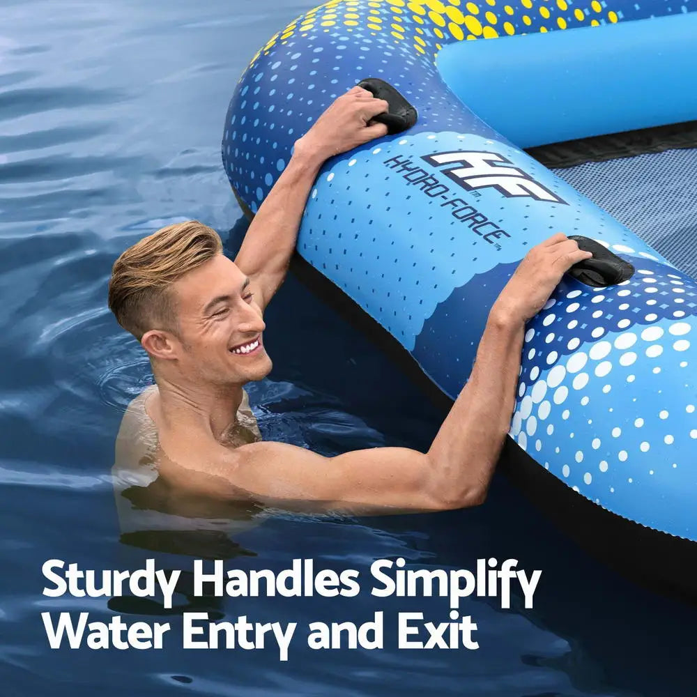 Bestway Inflatable Floating Island Float Lounger Sunshade Pool Bed 3.05Mx1.86M - Home & Garden > Pool & Accessories >