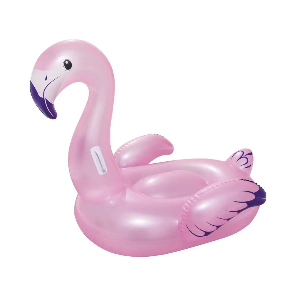 Bestway Kids Flamingo Rider Ride On Float Floating Seat Pool Lounger 1.27Mx1.27M - Home & Garden > Pool & Accessories >