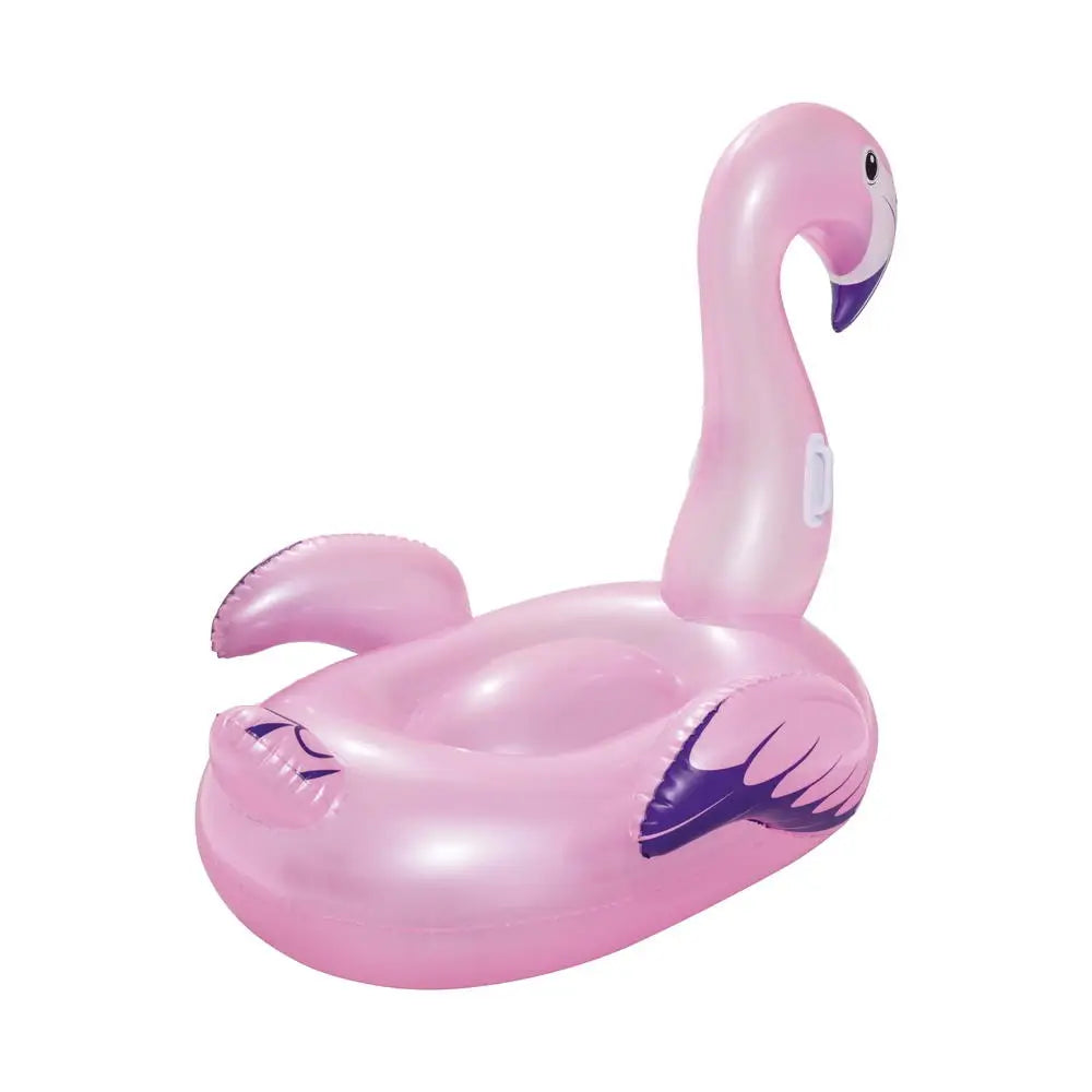 Bestway Kids Flamingo Rider Ride On Float Floating Seat Pool Lounger 1.27Mx1.27M - Home & Garden > Pool & Accessories >