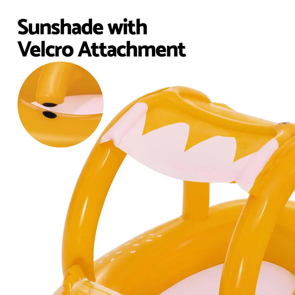 Bestway Kids Inflatable Fox Swim Float Floating Seat Canopy Pool Toys 94x66CM - Home & Garden > Pool & Accessories >