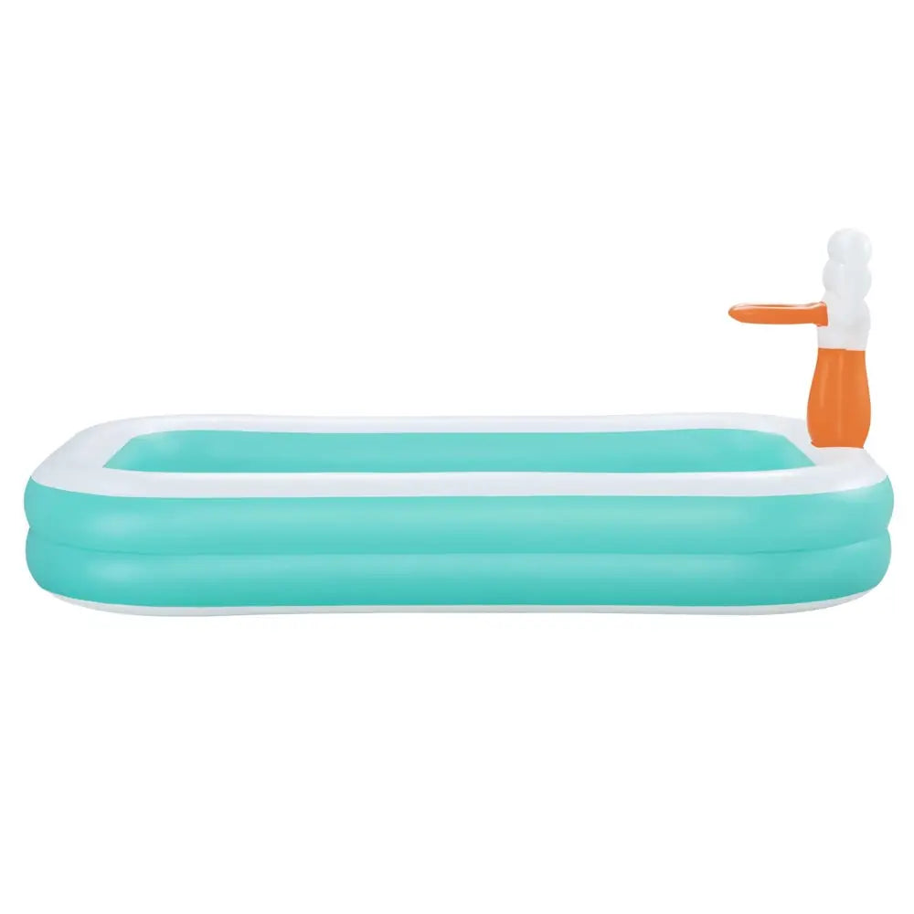 Bestway Kids Inflatable Pool Above Ground Play Pools Basketball Hoop 251x168cm - Home & Garden > Pool & Accessories >