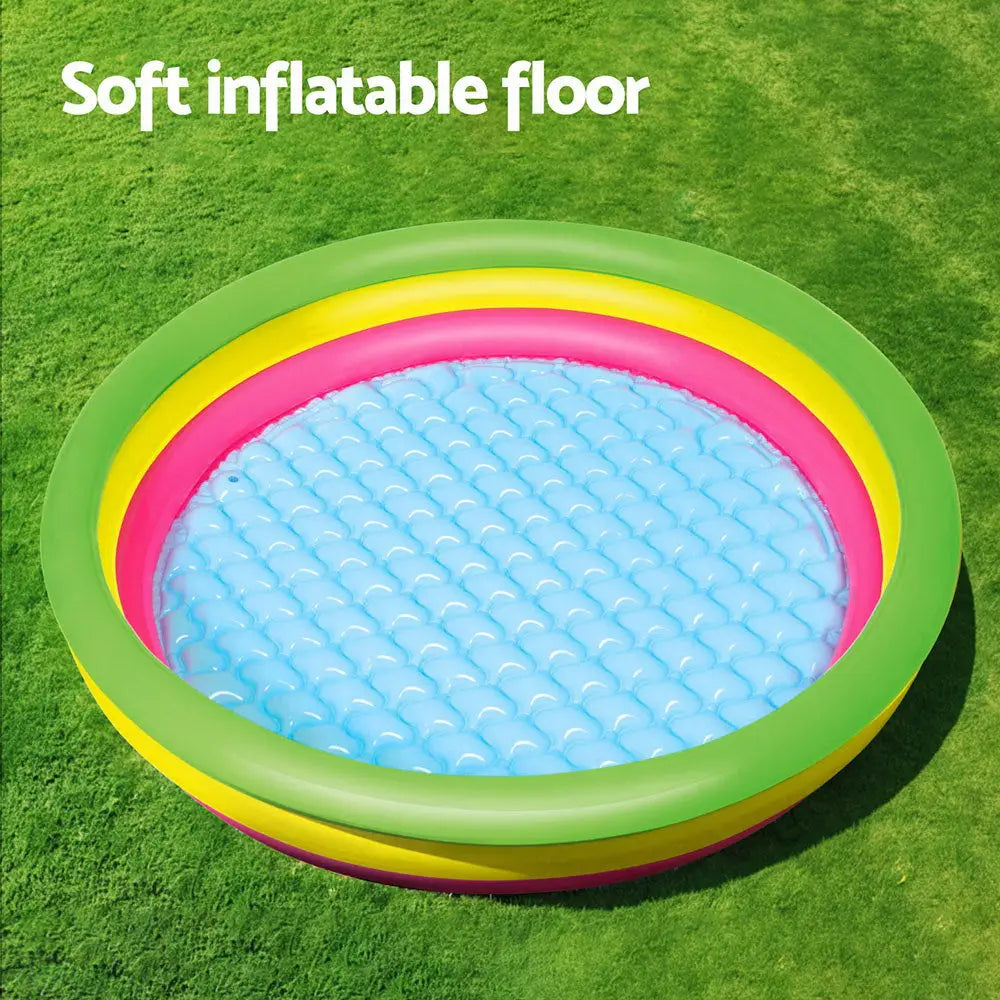 Bestway Kids Inflatable Pool Above Ground Round Splash Pool 102x102x25cm - Home & Garden > Pool & Accessories >
