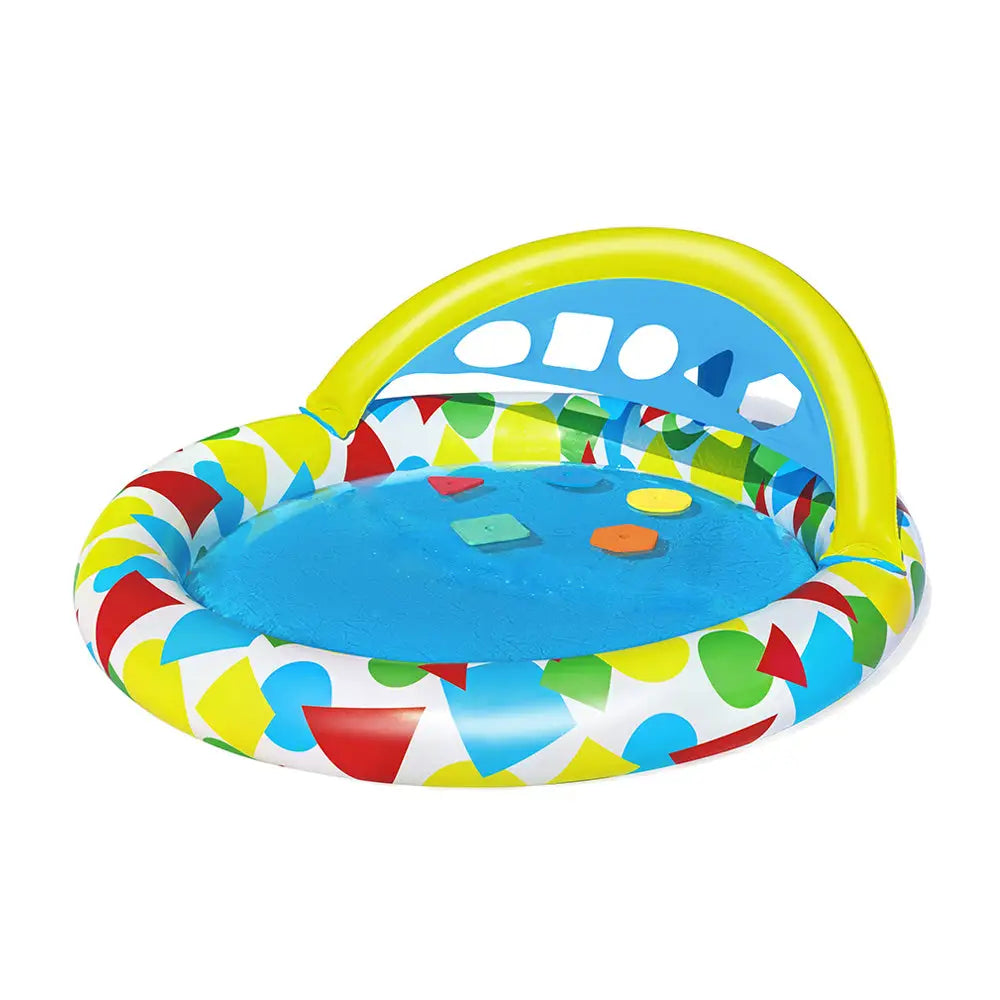 Bestway Kids Pool 120x117x46cm Inflatable Play Swimming Pools w/ Canopy 45L - Home & Garden > Pool & Accessories