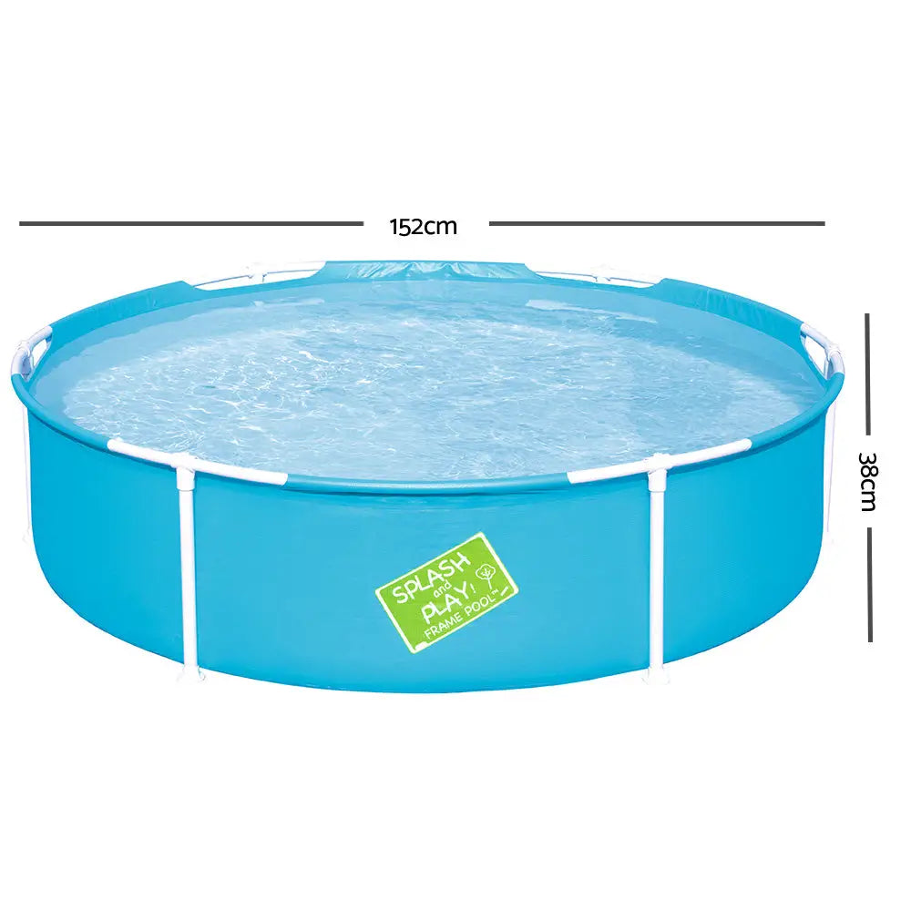 Bestway Kids Pool 152x38cm Round Steel Frame Swimming Pools Above Ground 580L - Home & Garden > Pool & Accessories >
