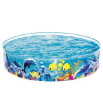 Bestway Kids Pool 183x38cm Round Above Ground Rigid Swimming Pools Undersea 946L - Home & Garden > Pool & Accessories >