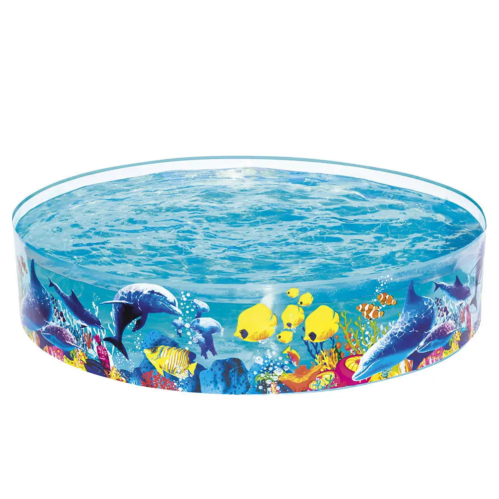 Bestway Kids Pool 183x38cm Round Above Ground Rigid Swimming Pools Undersea 946L - Home & Garden > Pool & Accessories >