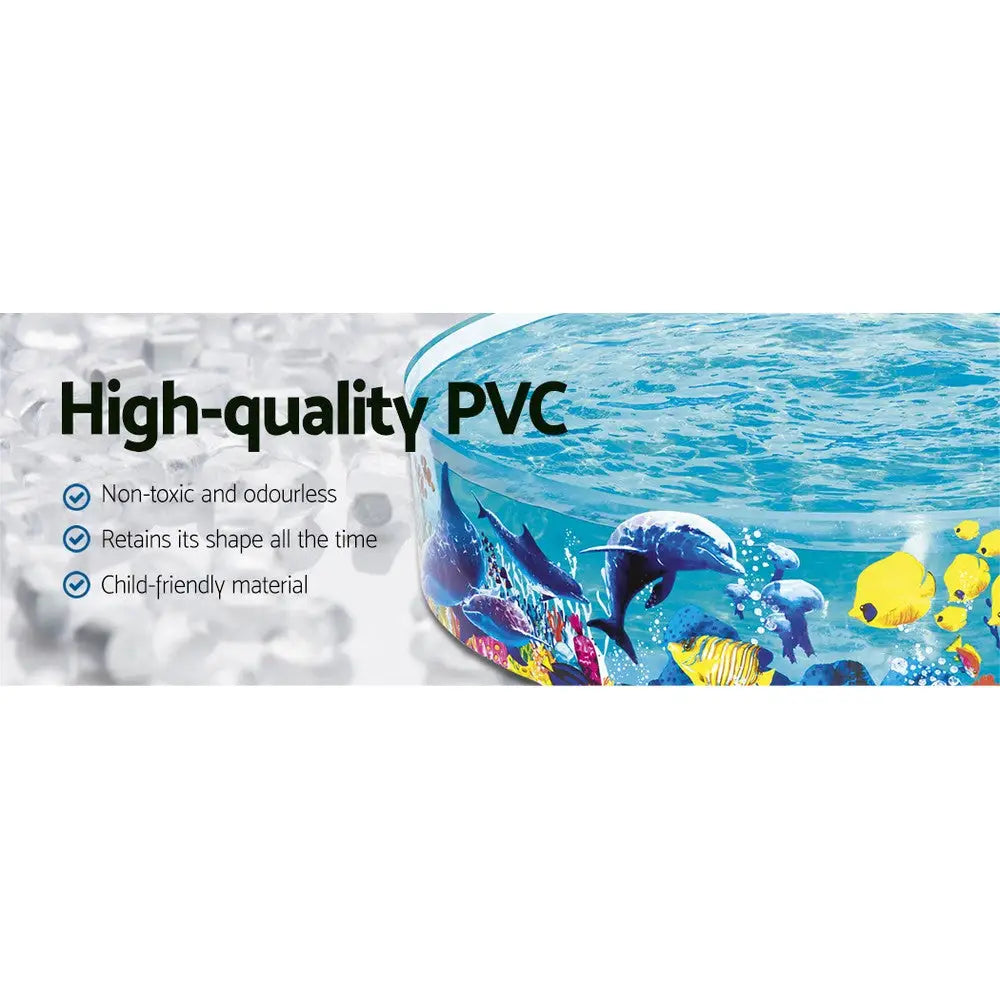 Bestway Kids Pool 183x38cm Round Above Ground Rigid Swimming Pools Undersea 946L - Home & Garden > Pool & Accessories >