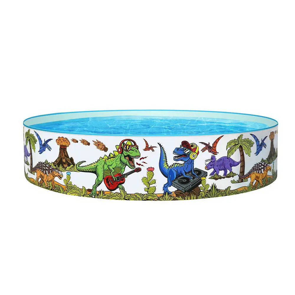 Bestway Kids Pool 183x38cm Round Above Ground Rigid Swimming Pools Dinosaur 946L - Home & Garden > Pool & Accessories >